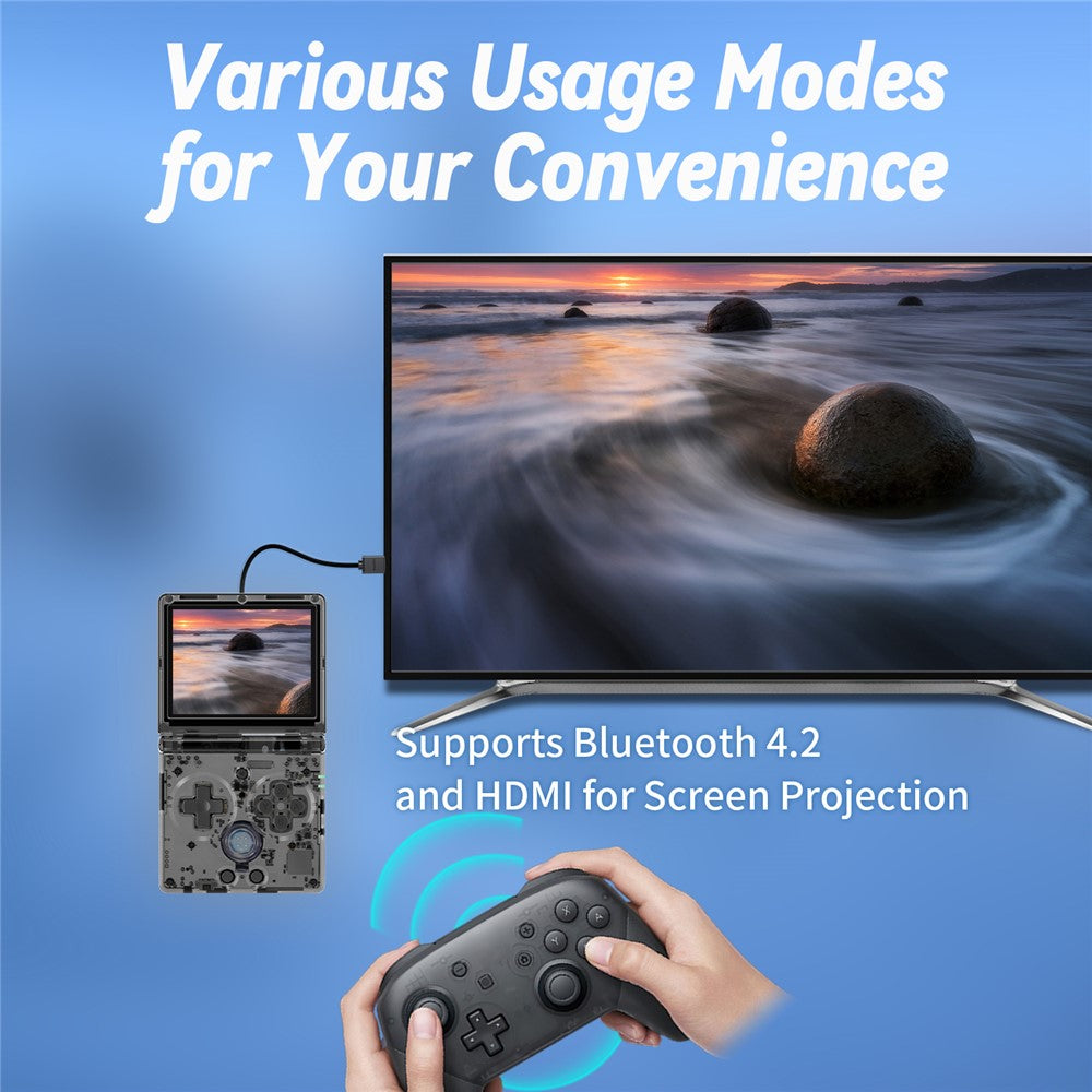 ANBERNIC RG35XXSP Flip Handheld Game Console 64GB 5000+Games Support Streaming (English Version)