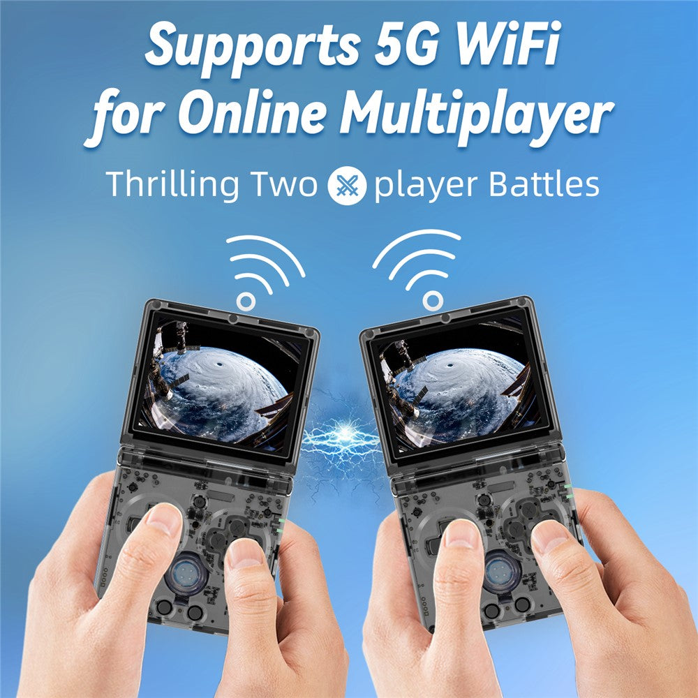 ANBERNIC RG35XXSP Flip Handheld Game Console 64GB 5000+Games Support Streaming (English Version)