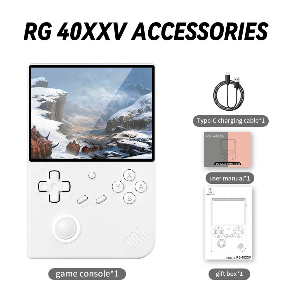 ANBERNIC RG40XXV 4.0-inch IPS Screen WiFi Bluetooth-Compatible 64GB Retro Video Game Console without TF Card