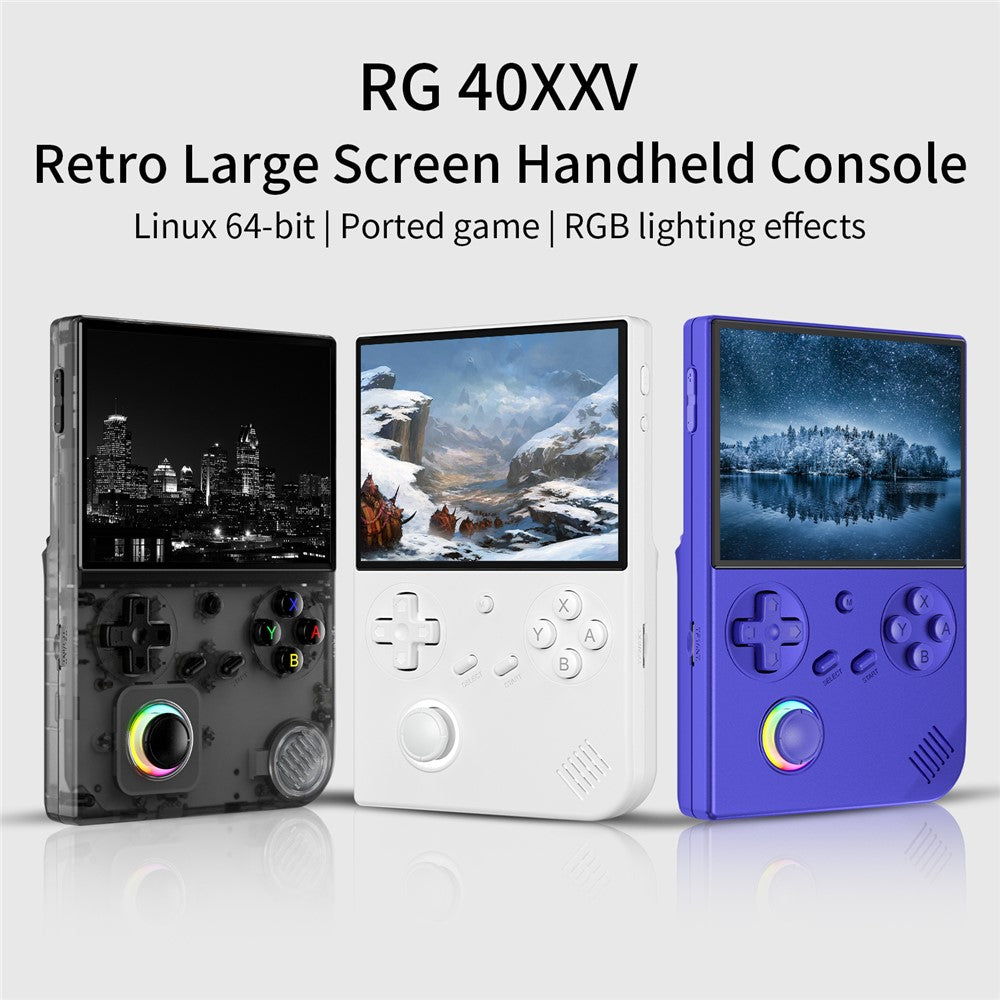 ANBERNIC RG40XXV 4.0-inch IPS Screen WiFi Bluetooth-Compatible 64GB Retro Video Game Console without TF Card