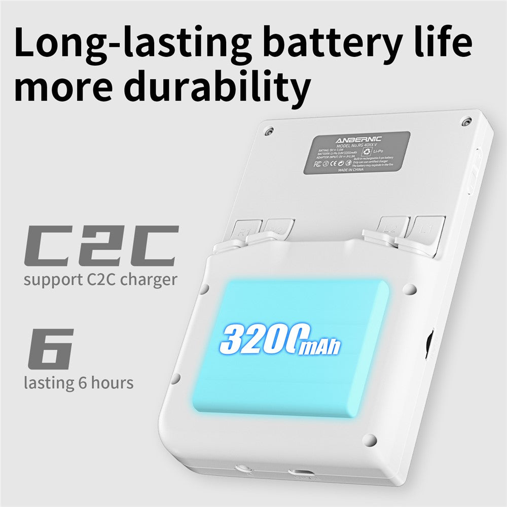 ANBERNIC RG40XXV 4.0-inch IPS Screen WiFi Bluetooth-Compatible 64GB Retro Video Game Console without TF Card