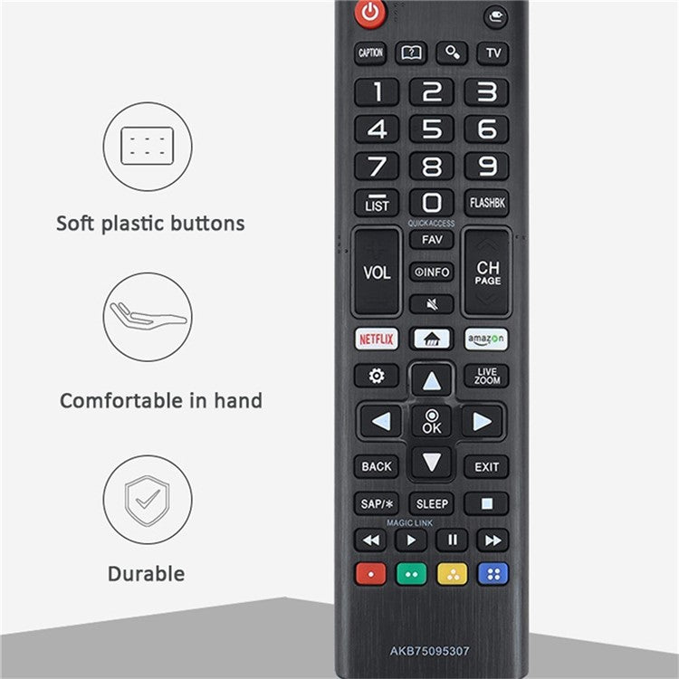 AKB75095307 För LG Smart TV IR-fjärrkontroll Infraröd ersättningskontroll