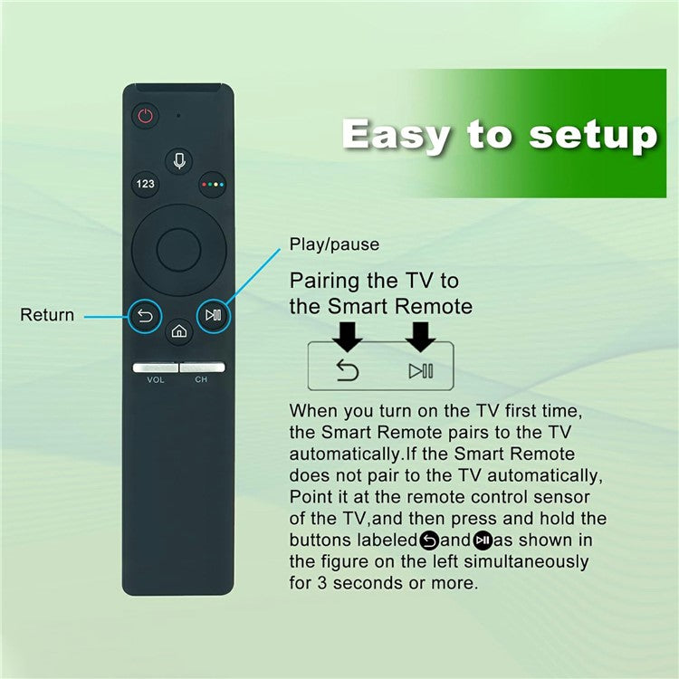 BN59-01266A För Samsung TV Röst Fjärrkontroll Röstaktiverad