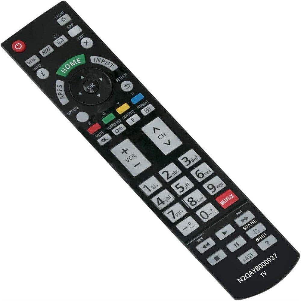 N2QAYB000927 for Panasonic TV Universal Remote Control Infrared Remote Replacement