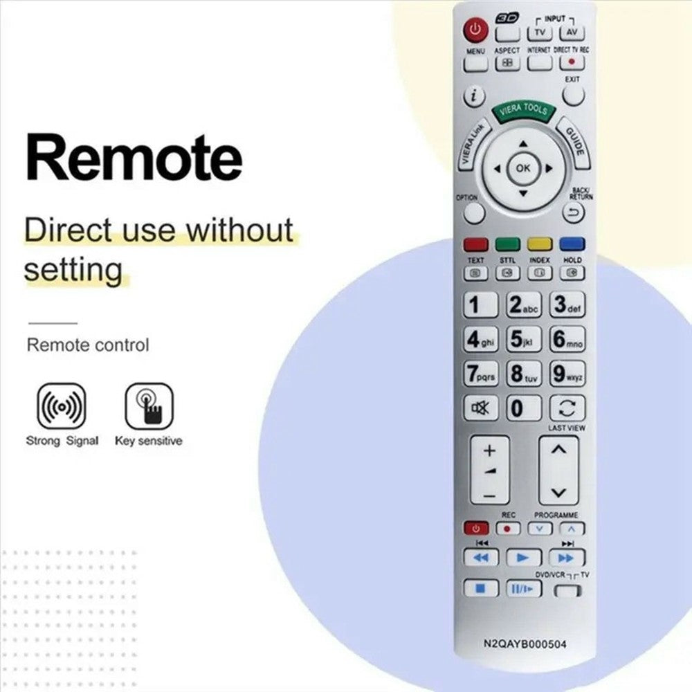 N2QAYB000504 Infrared Remote Control for Panasonic TV Strong Signal IR Wireless Replacement Controller