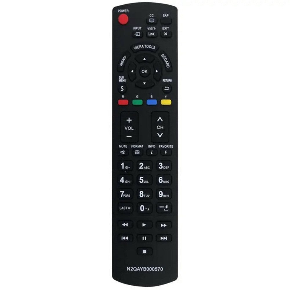 N2QAYB000570 Infrared Remote Control for Panasonic TV Ergonomic Wireless Replacement Television IR Controller