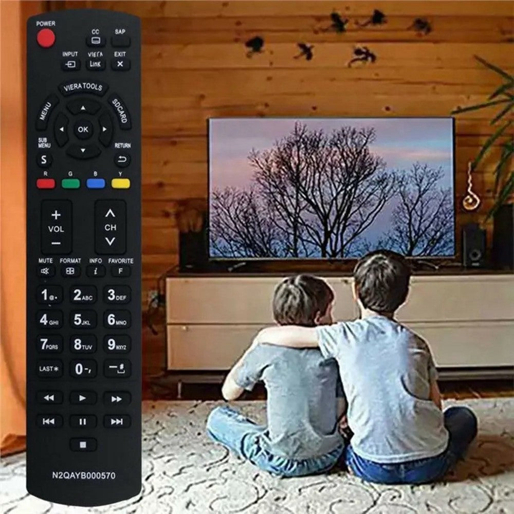 N2QAYB000570 Infrared Remote Control for Panasonic TV Ergonomic Wireless Replacement Television IR Controller