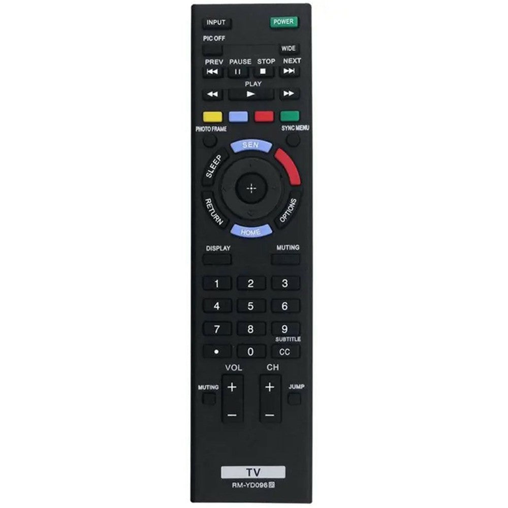 RM-YD096 Television Remote Control for Sony TV Ergonomic Infrared IR Wireless Replacement Controller