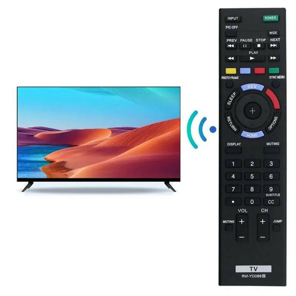 RM-YD096 Television Remote Control for Sony TV Ergonomic Infrared IR Wireless Replacement Controller