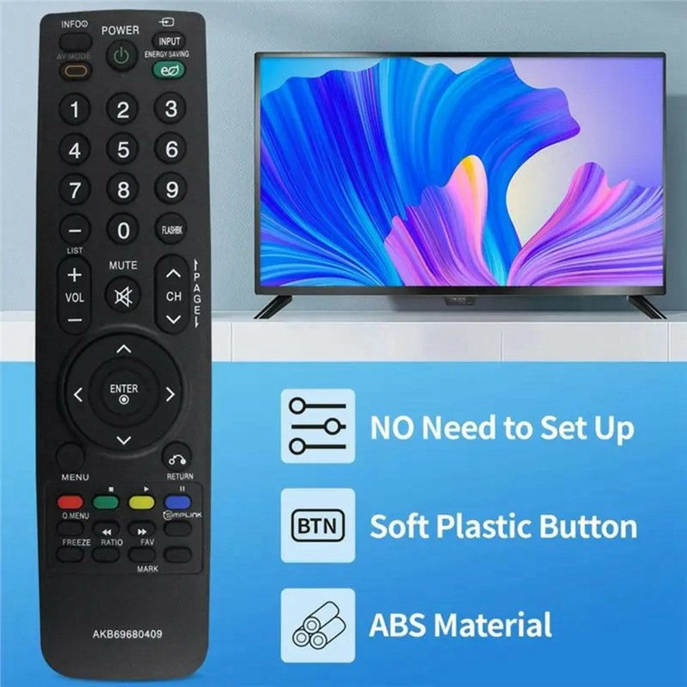 AKB69680409 Infrared Remote Control for LG TV Ergonomic Wireless Replacement IR Television Controller