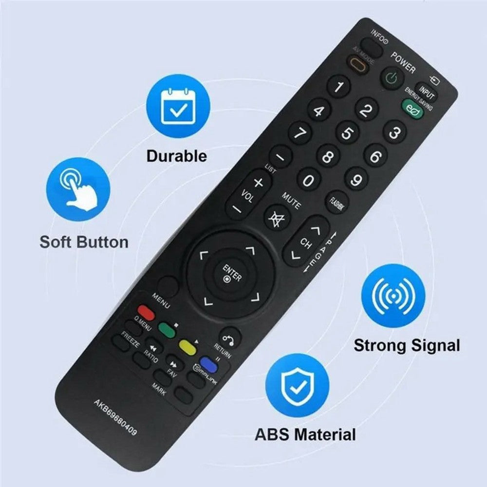 AKB69680409 Infrared Remote Control for LG TV Ergonomic Wireless Replacement IR Television Controller