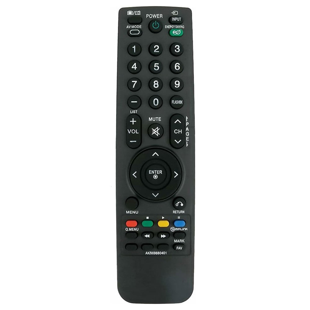 AKB69680401 Infrared Remote Control for LG TV Ergonomic IR Replacement Television Controller