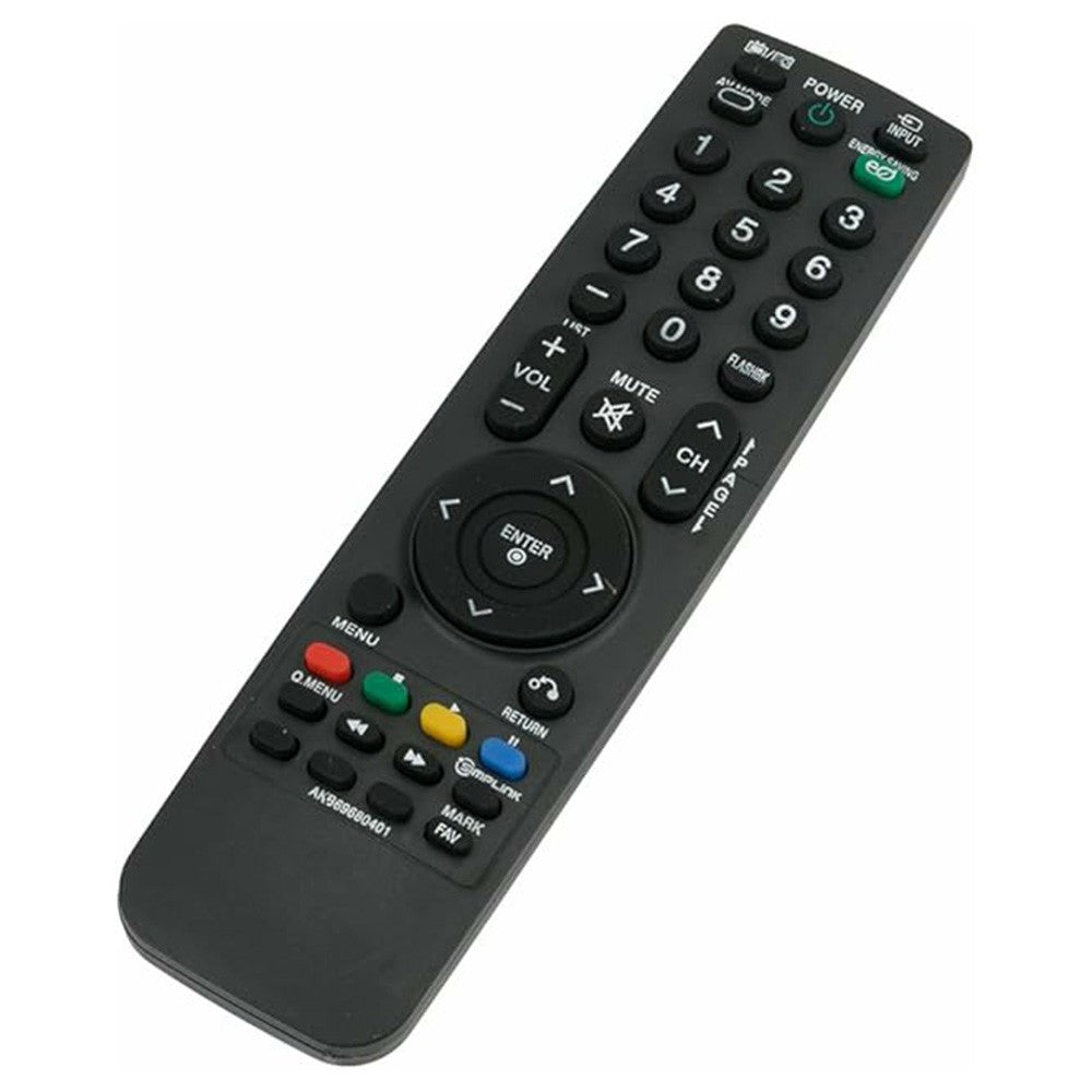 AKB69680401 Infrared Remote Control for LG TV Ergonomic IR Replacement Television Controller