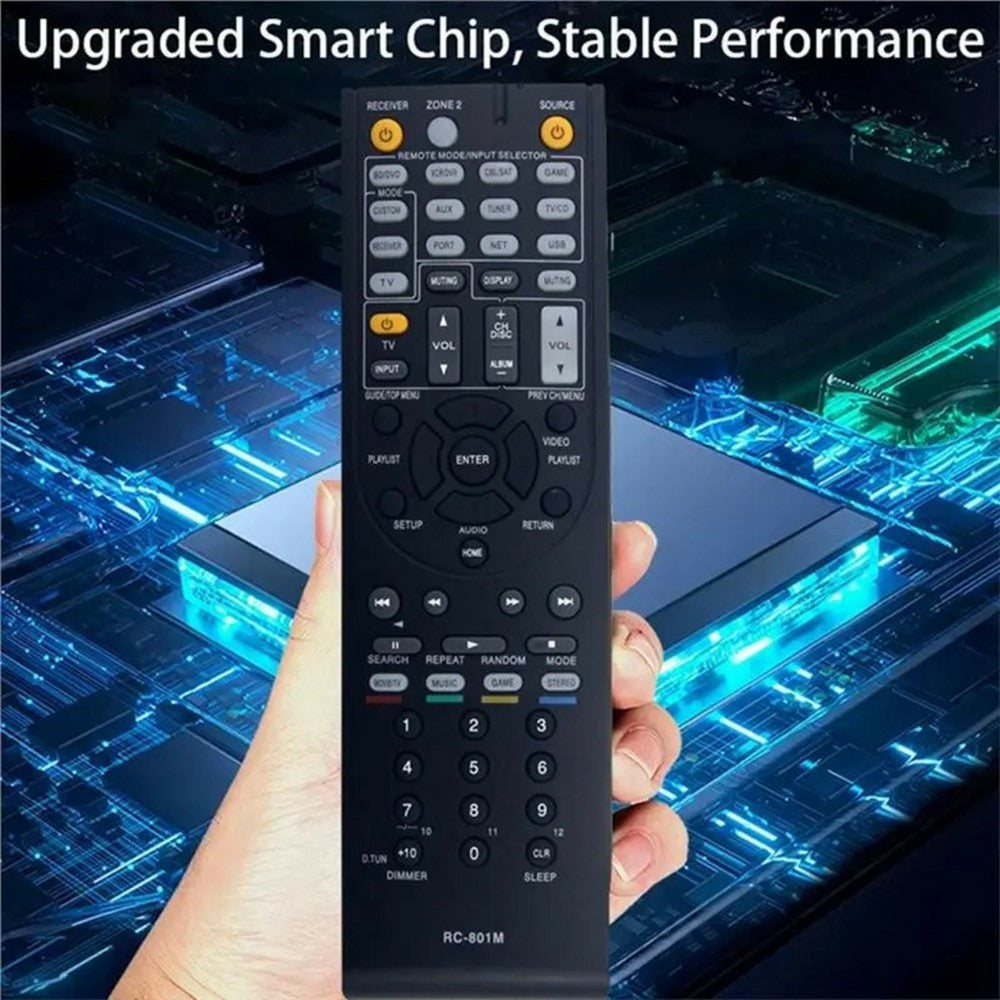 RC-801M IR Remote Control for Onkyo AV Receiver Ergonomic Infrared Wireless Replacement Controller