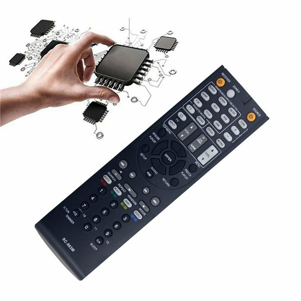 RC-863M Infrared Remote Control for Onkyo AV Receiver Ergonomic IR Wireless Replacement Controller