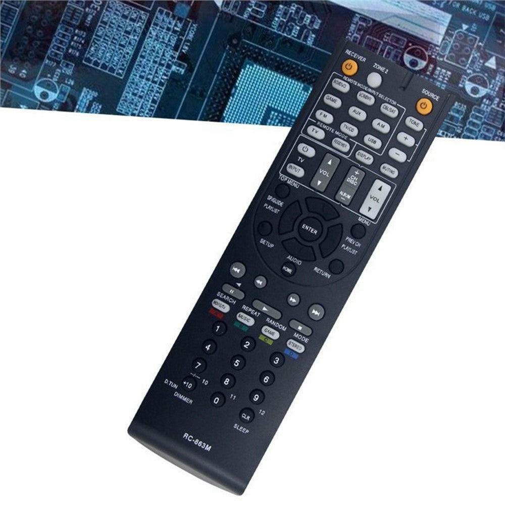 RC-863M Infrared Remote Control for Onkyo AV Receiver Ergonomic IR Wireless Replacement Controller