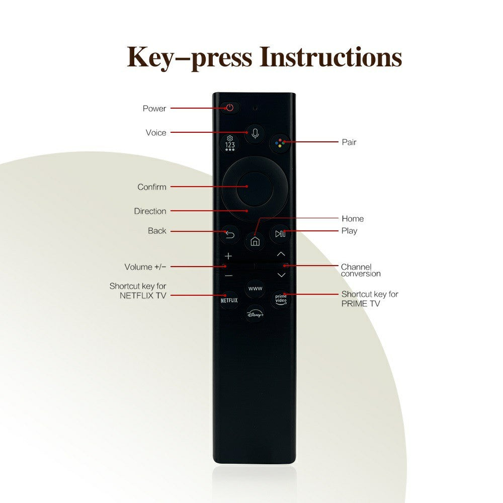 BN59-01386D Solar Powered Voice Control Remote Control for Samsung TV Smart Television Replacement Controller
