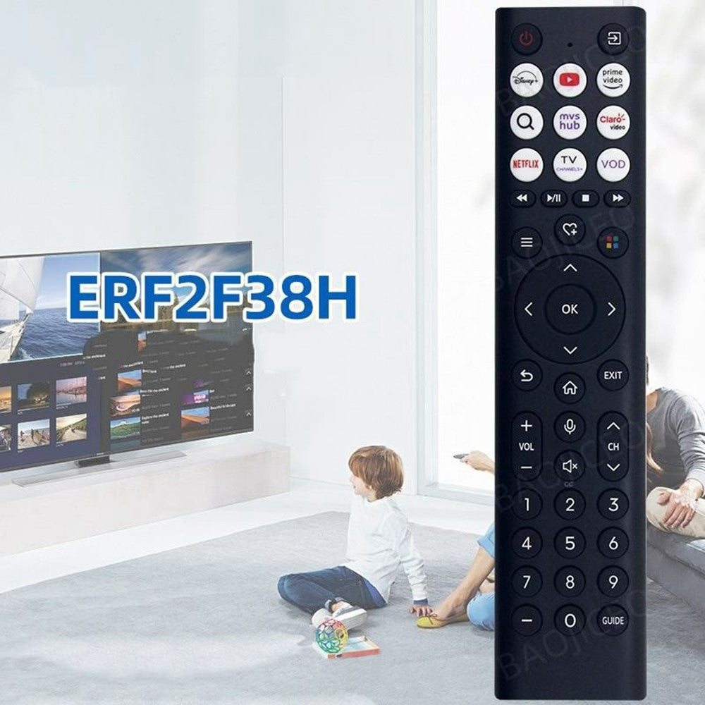 ERF2F38H Remote Control for Hisense TV Infrared IR Controller ABS Material Controller Replacement (No Voice Function)