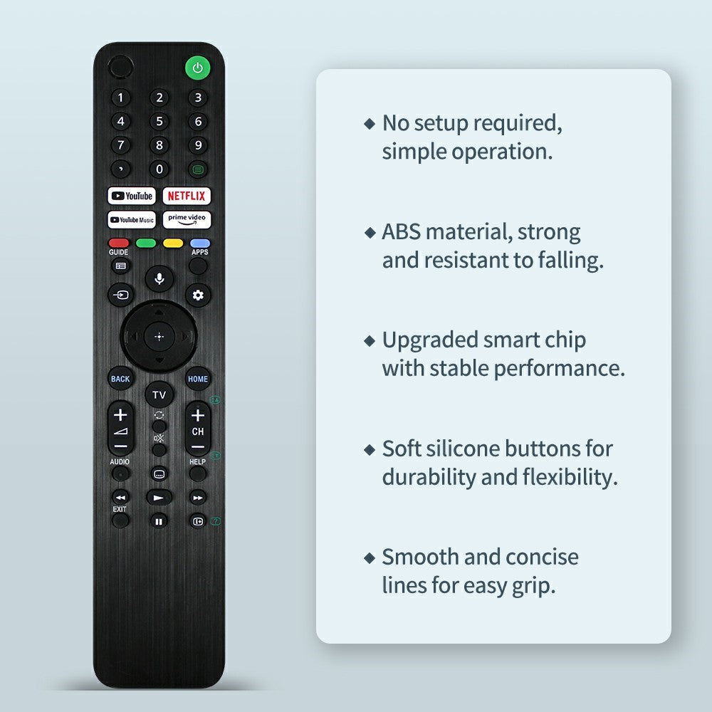RMF-TX520P For Sony TV Infrared Remote Ergonomic Handheld Remote Controller (Not Support Voice Function)