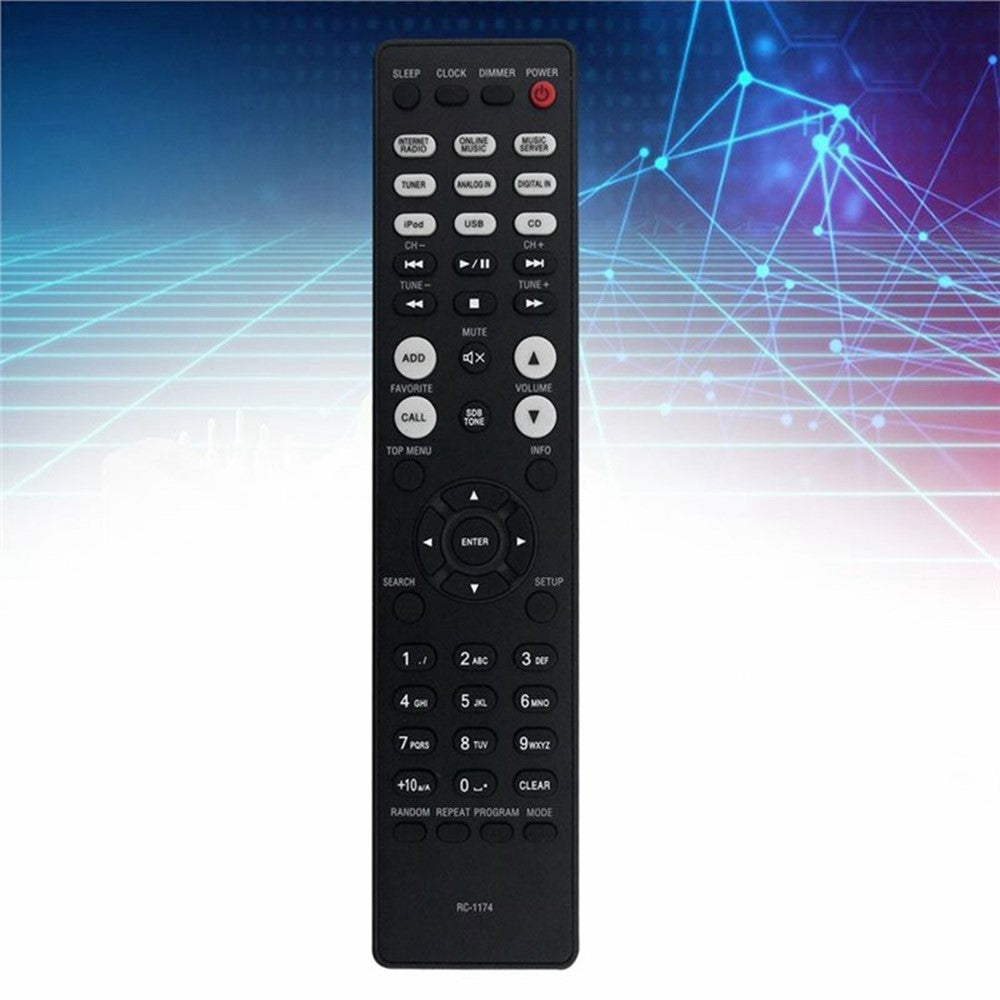 RC-1174 For Denon Amplifier Infrared Remote Control Replacement 1-10m Range Handheld Controller