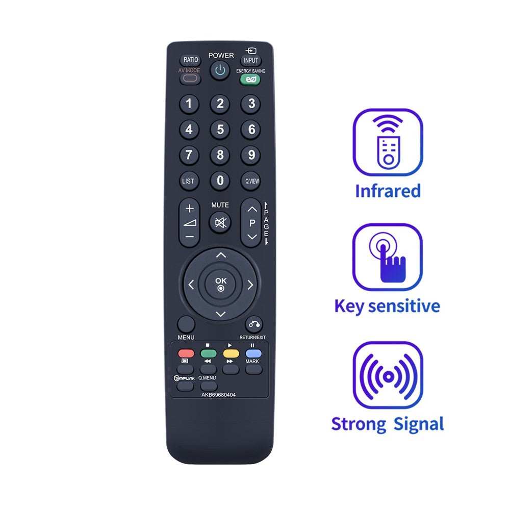 AKB69680404 For LG TV Remote Control Infrared Ergonomic Wireless Replacement Handheld Controller
