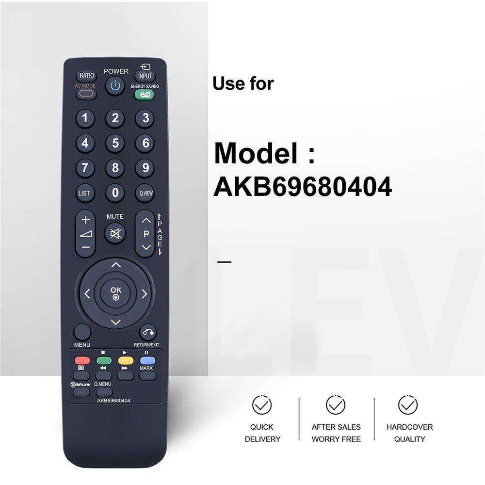 AKB69680404 For LG TV Remote Control Infrared Ergonomic Wireless Replacement Handheld Controller