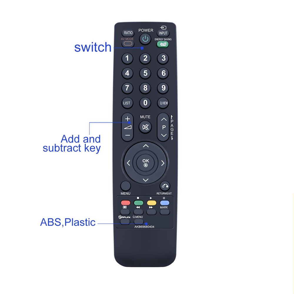 AKB69680404 For LG TV Remote Control Infrared Ergonomic Wireless Replacement Handheld Controller