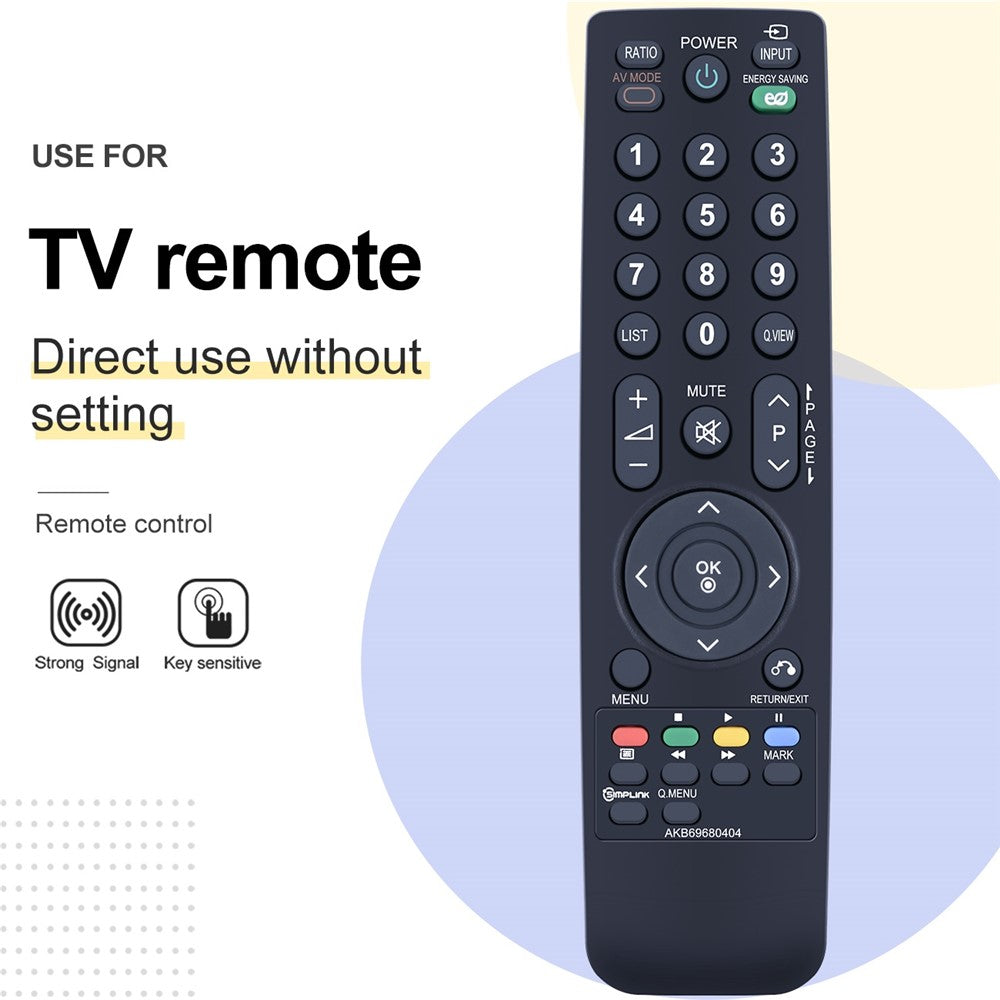 AKB69680404 For LG TV Remote Control Infrared Ergonomic Wireless Replacement Handheld Controller