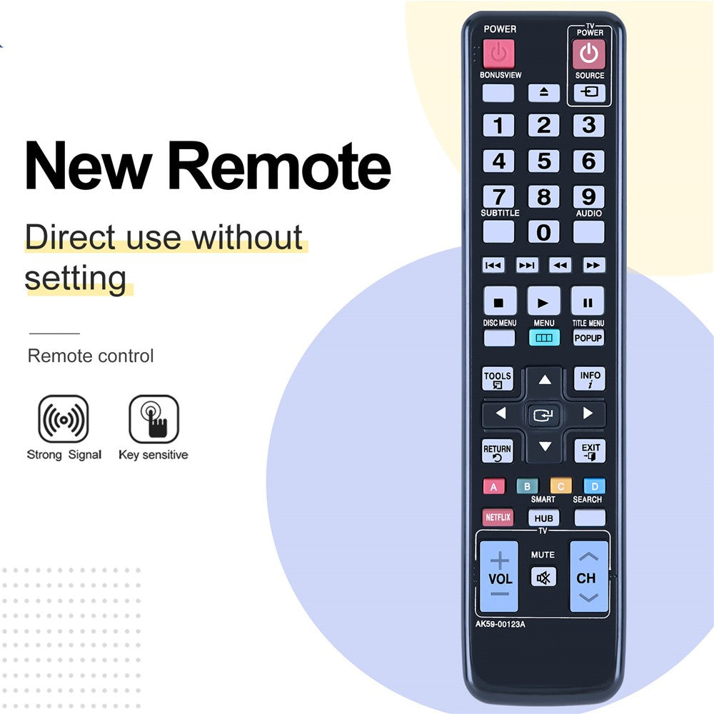 AK59-00123A For Samsung TV Remote Control Infrared Replacement Long Range Handheld Controller