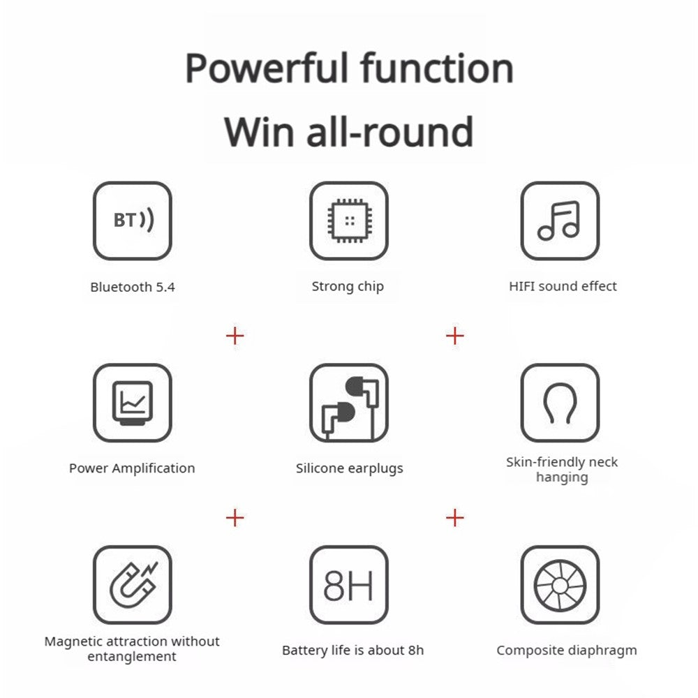 LENOVO Erazer XE05 MAX Neckband Bluetooth-compatible In-Ear Headset Magnetic Sports Music Earphone