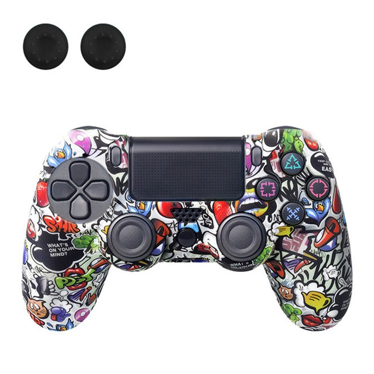 DATA FROG Silicone Cover for Sony PlayStation 4 Pro / PS4 Slim / Playstation 4 Game Controller Graffiti Protective Cas