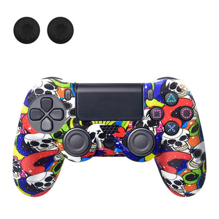 DATA FROG Silicone Cover for Sony PlayStation 4 Pro / PS4 Slim / Playstation 4 Game Controller Graffiti Protective Cas