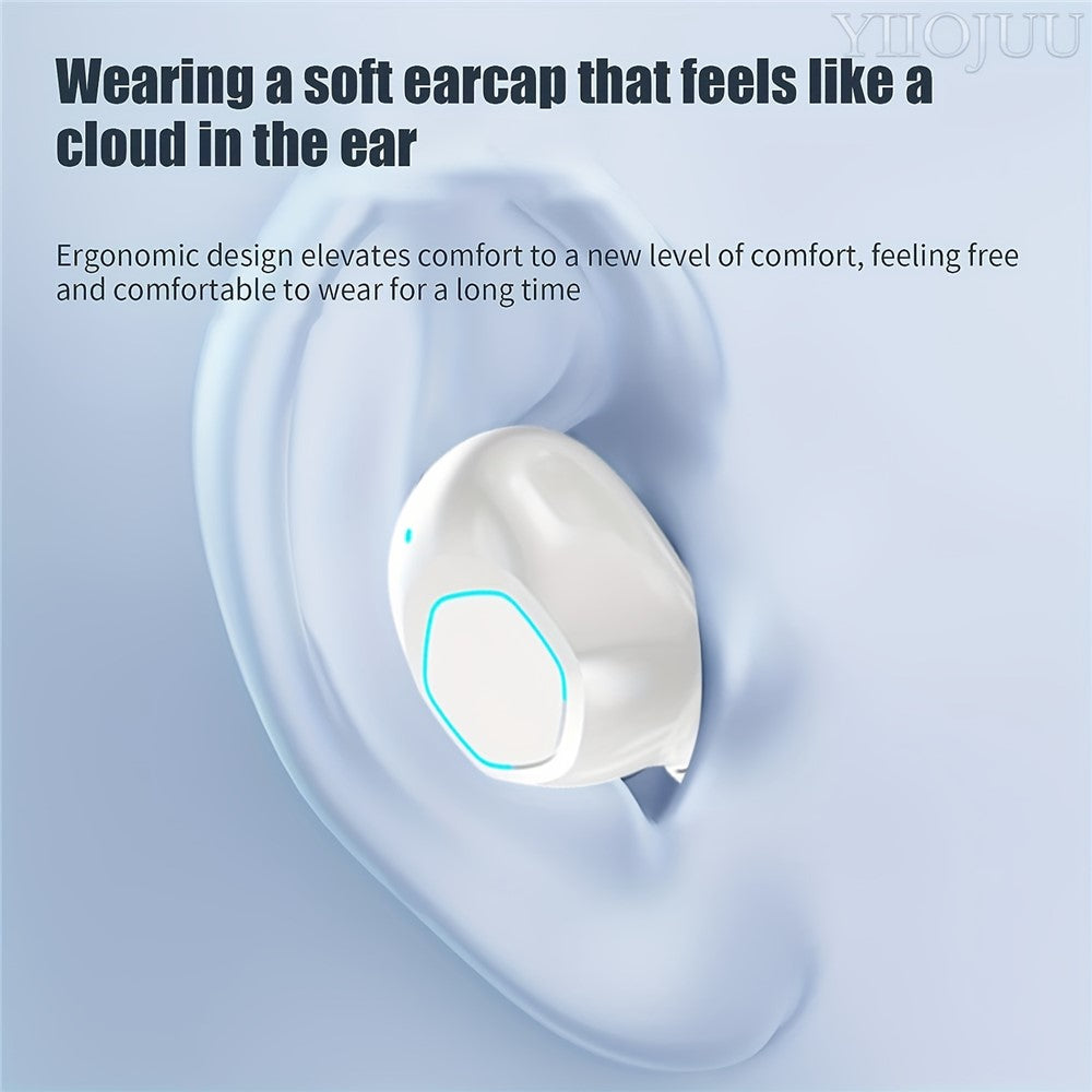 M48 Bluetooth-compatible Earphones Noise Reduction Gaming Wireless Earbuds with Digital Display Sliding Charging Case