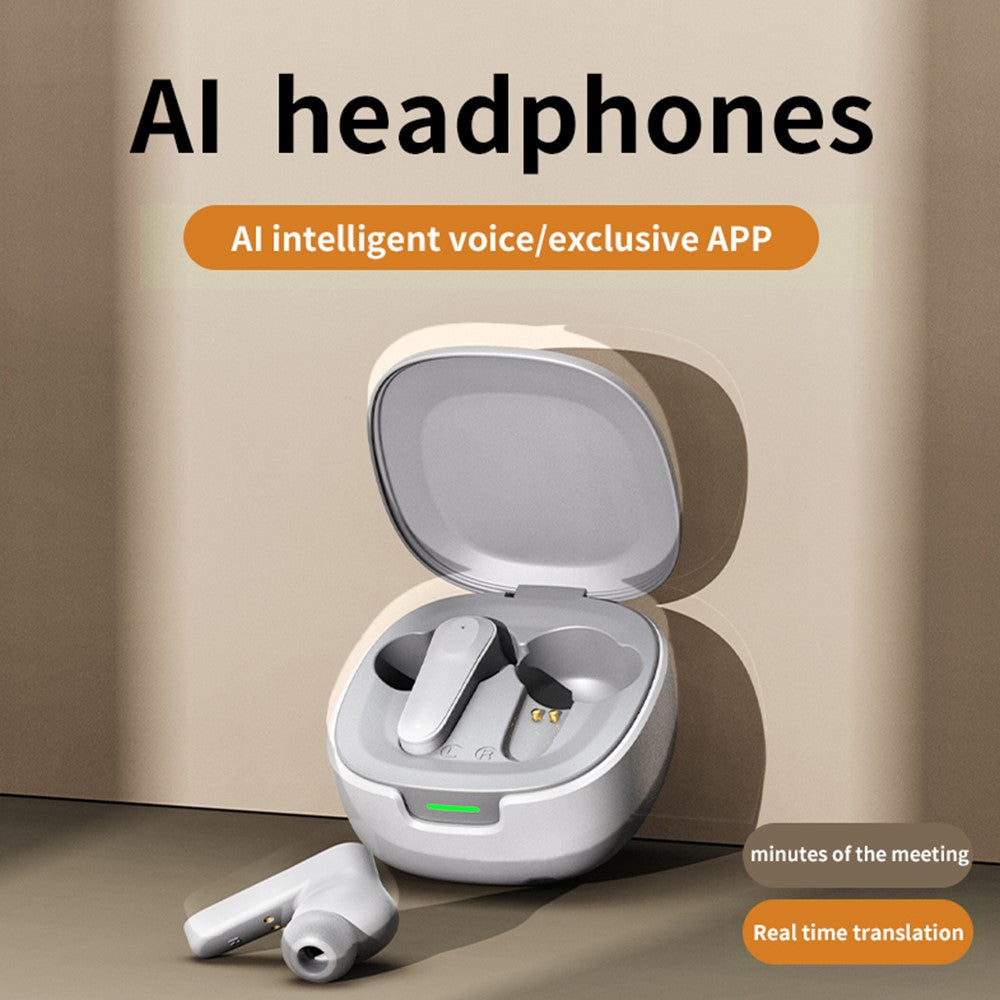 A98 Bluetooth-compatible 5.4 Wireless Earphones AI Smart Multi-Language Translation Earbuds Real-Time Translator