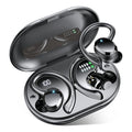 Q38 1 Pair Ear-Hook In-Ear Earphones Noise Cancelling Stereo Headphones Wireless Earbuds