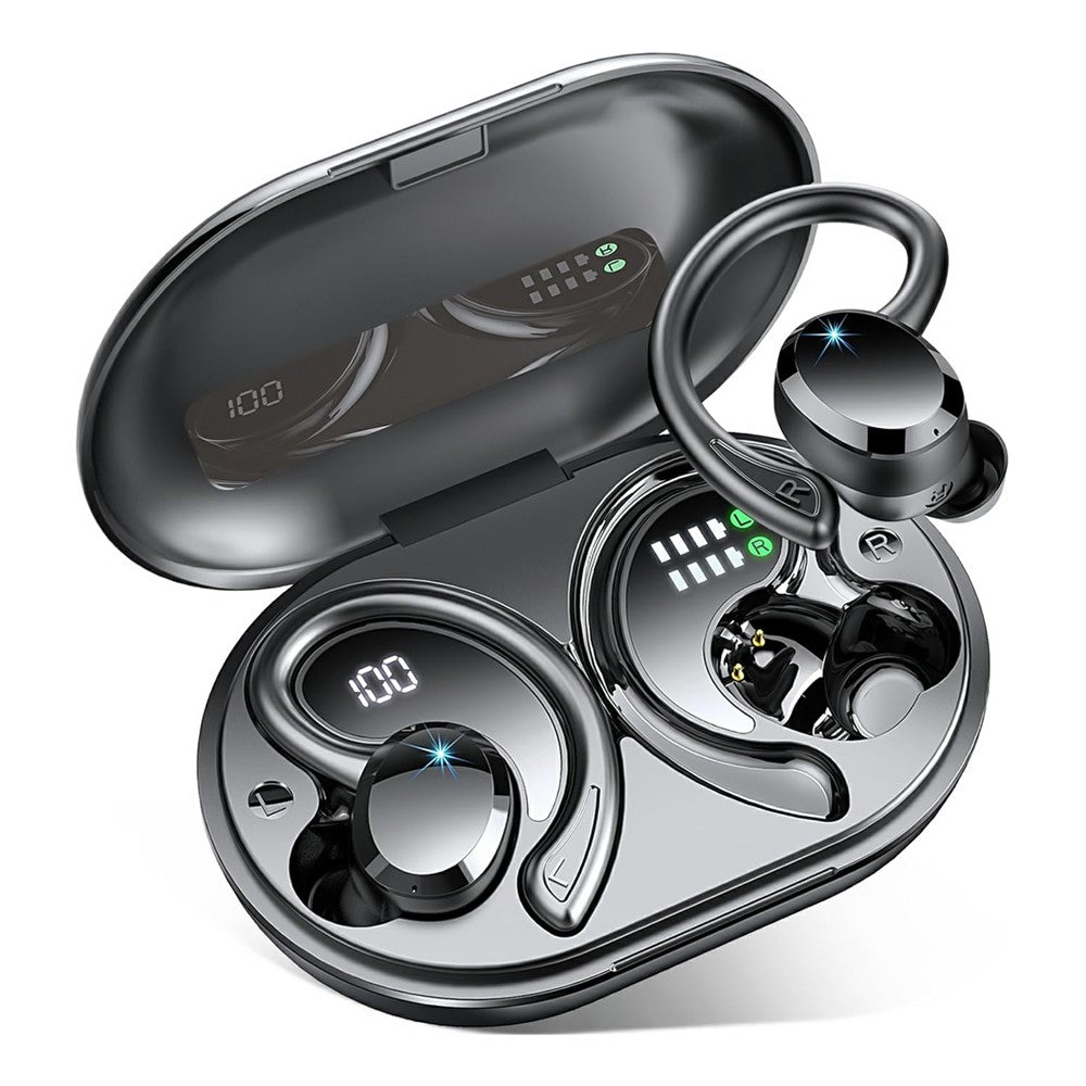 Q38 1 Pair Ear-Hook In-Ear Earphones Noise Cancelling Stereo Headphones Wireless Earbuds