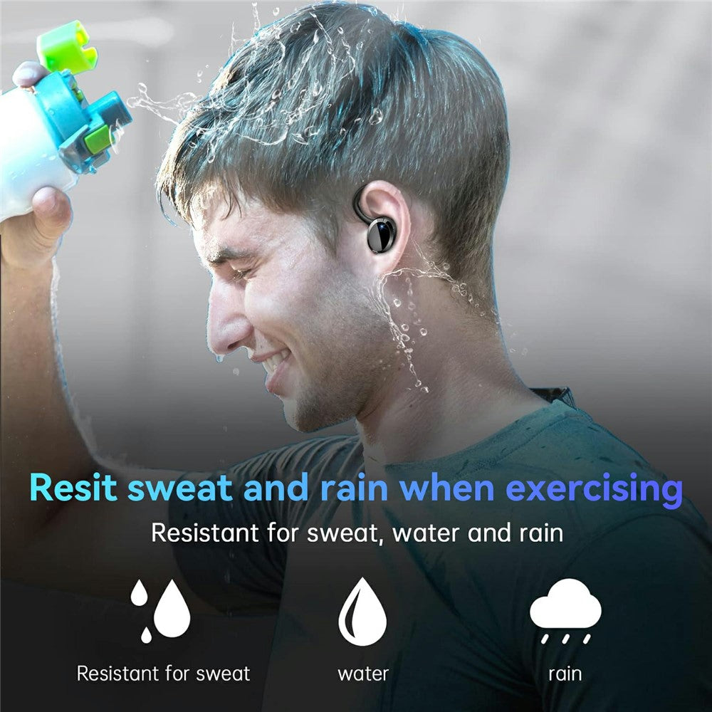 Q38 1 Pair Ear-Hook In-Ear Earphones Noise Cancelling Stereo Headphones Wireless Earbuds