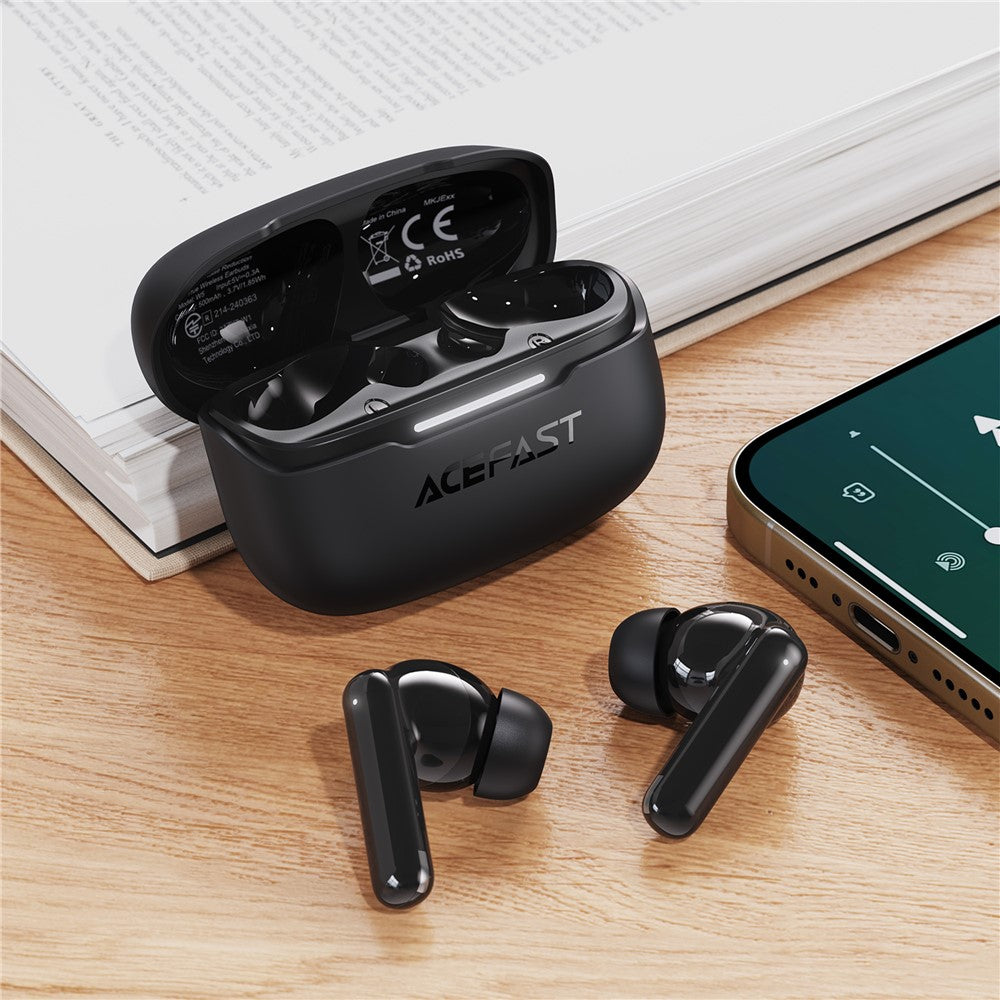 ACEFAST W5 TWS Earphones Hybrid ANC ENC Noise Reduction Bluetooth-Compatible Earbuds