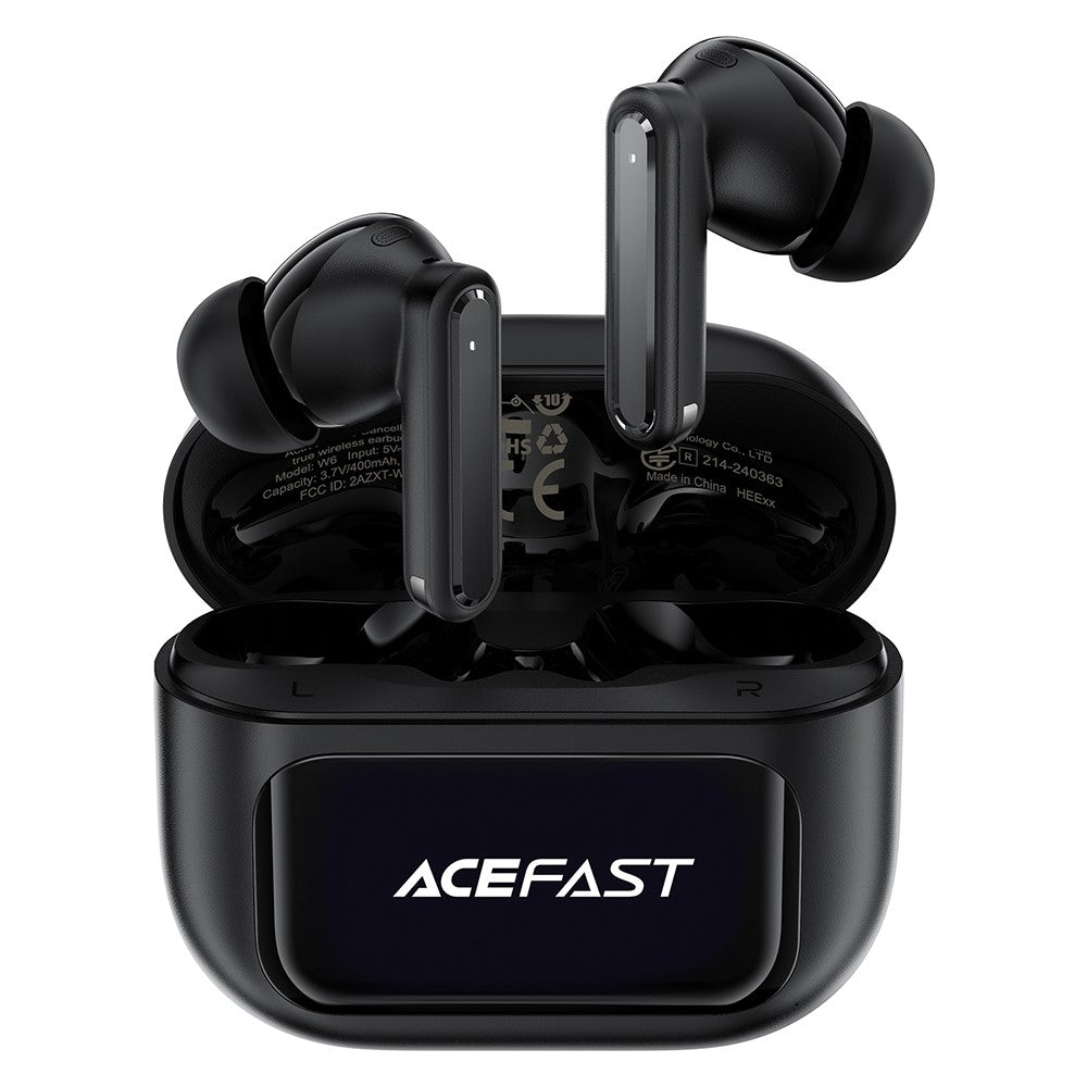 ACEFAST W6 TWS Earbuds ANC + ENC Noise Cancelling Earphones with Smart Screen Display