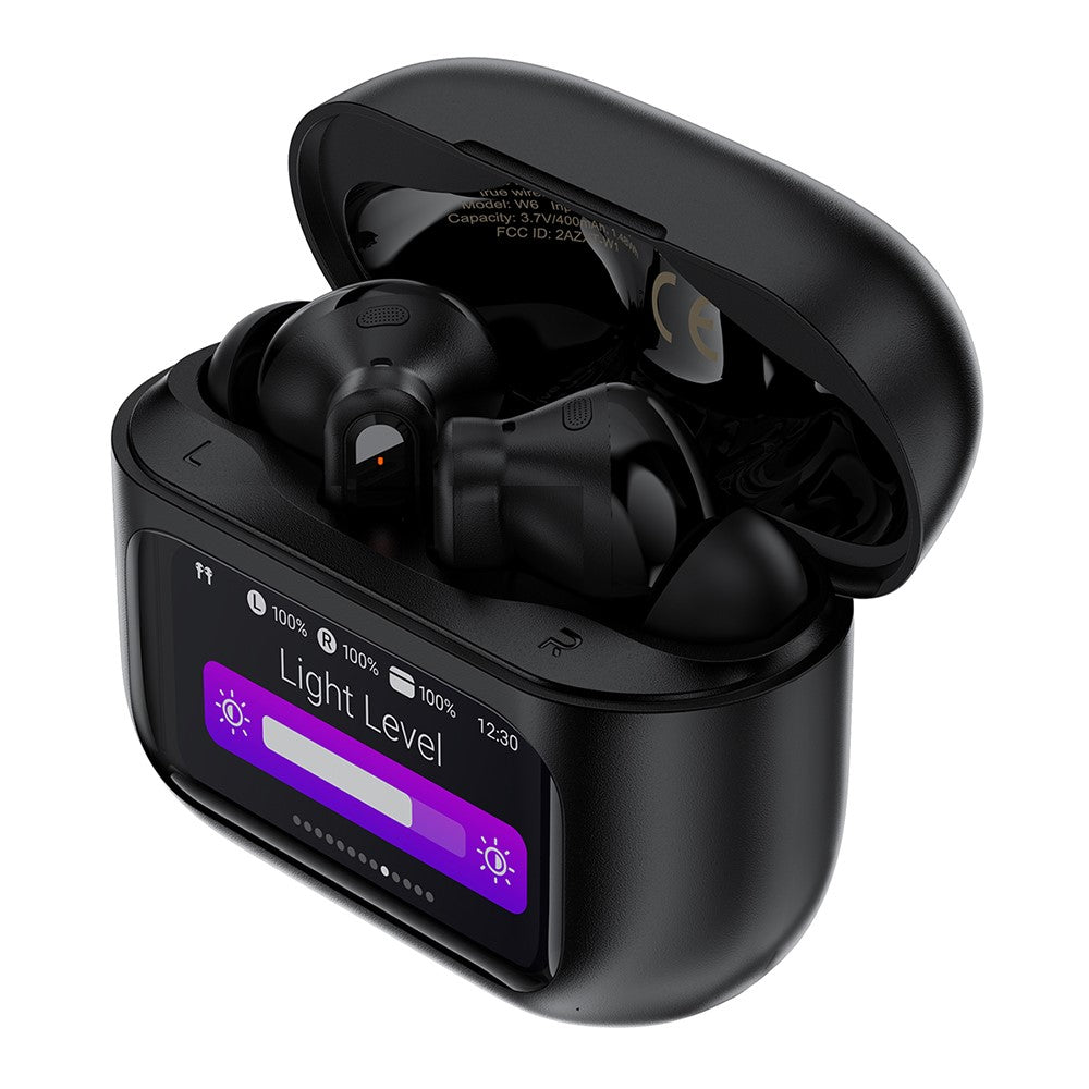 ACEFAST W6 TWS Earbuds ANC + ENC Noise Cancelling Earphones with Smart Screen Display