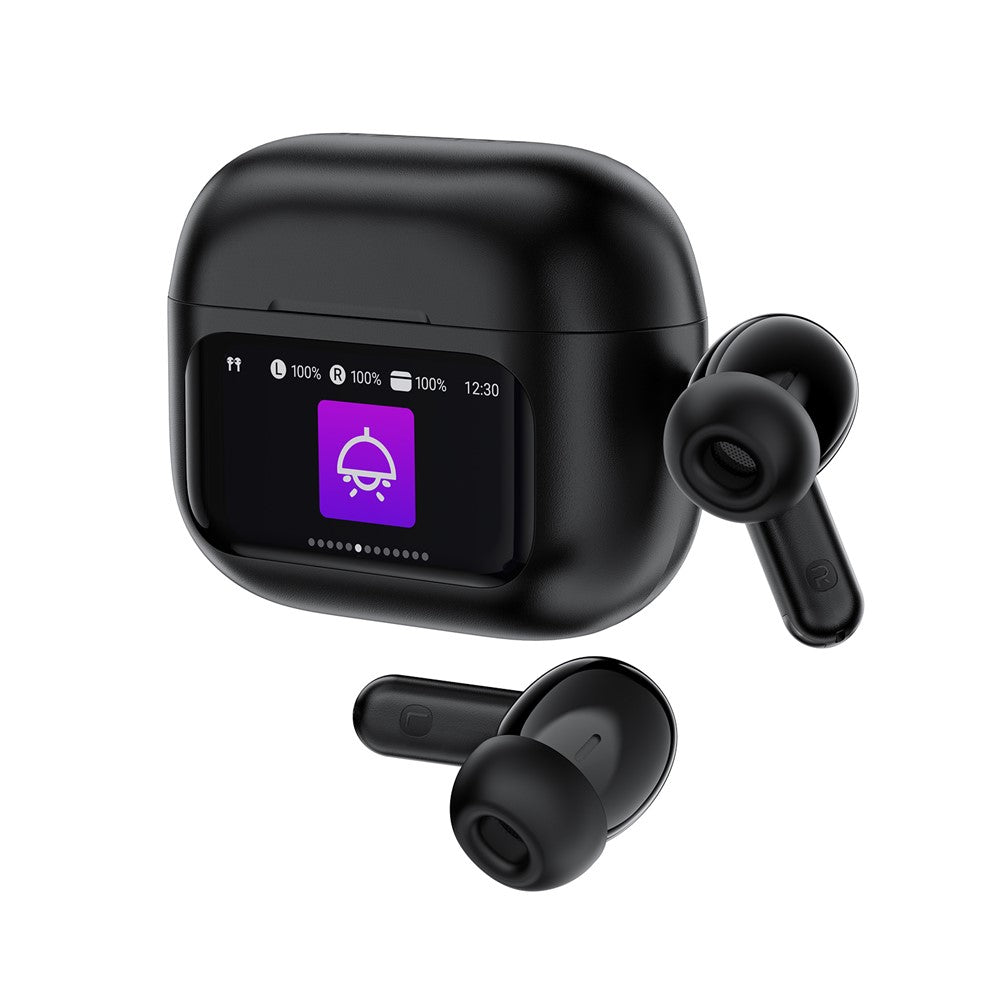 ACEFAST W6 TWS Earbuds ANC + ENC Noise Cancelling Earphones with Smart Screen Display