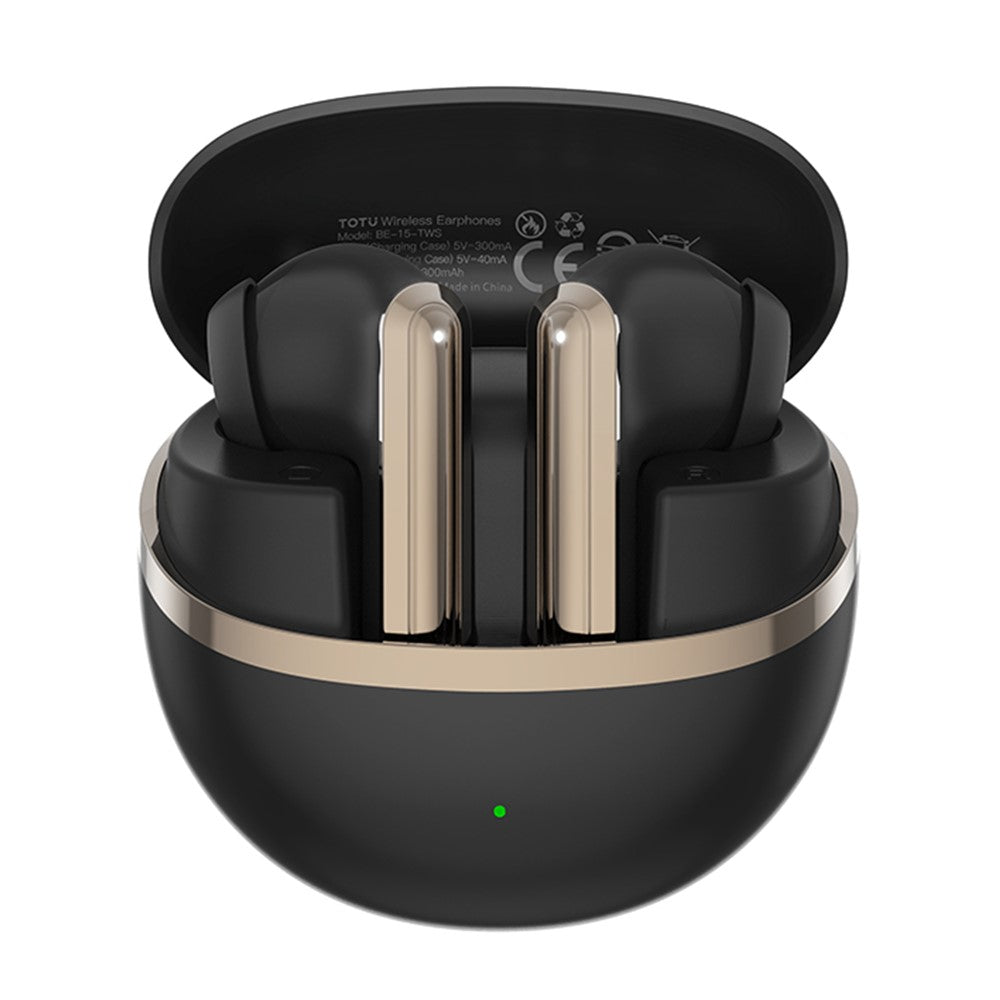 TOTU BE-15-TWS Bluetooth-Compatible TWS Earphones HiFi Sound IPX7 Waterproof Earbuds
