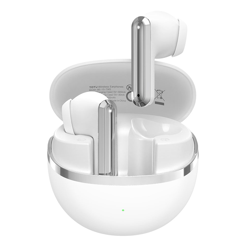 TOTU BE-15-TWS Bluetooth-Compatible TWS Earphones HiFi Sound IPX7 Waterproof Earbuds