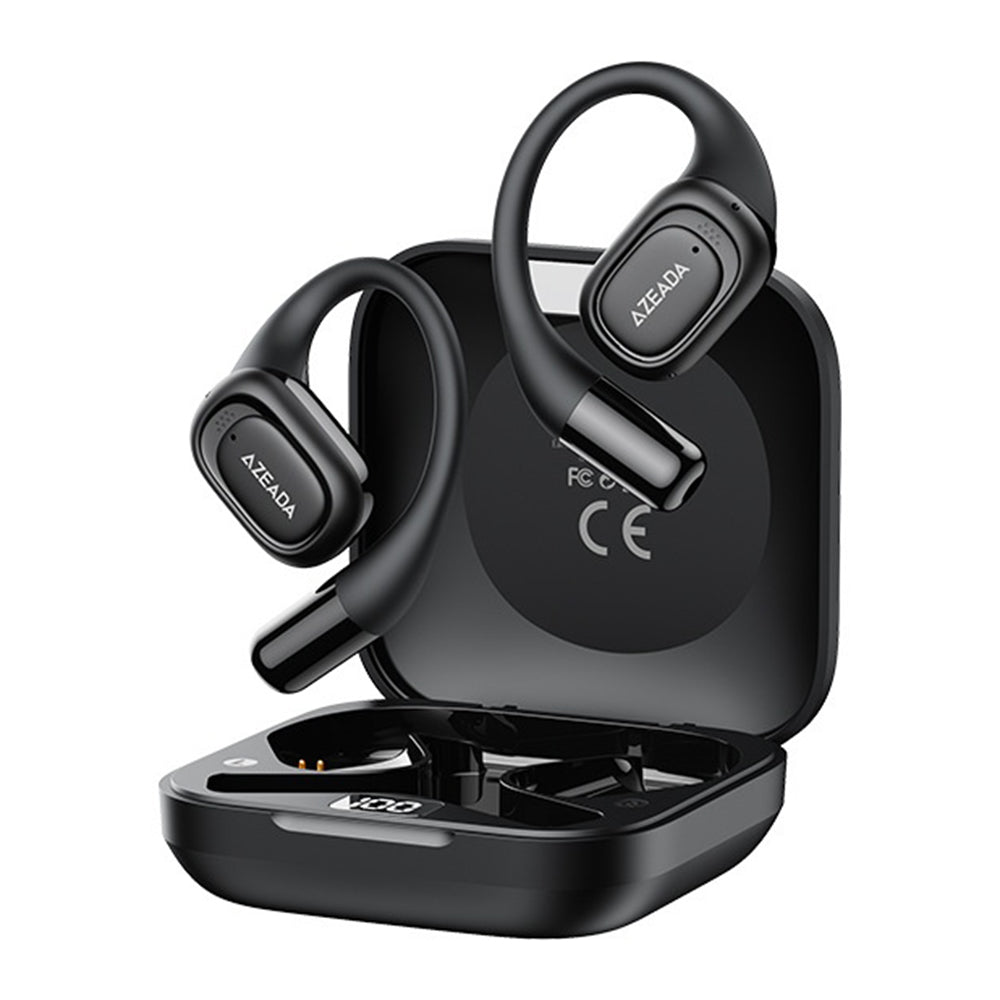 AZEADA AZ-BT15 ENC Noise Cancelling Ear Hook Wireless Bluetooth-compatible Earbuds OWS Air Conduction Earbuds