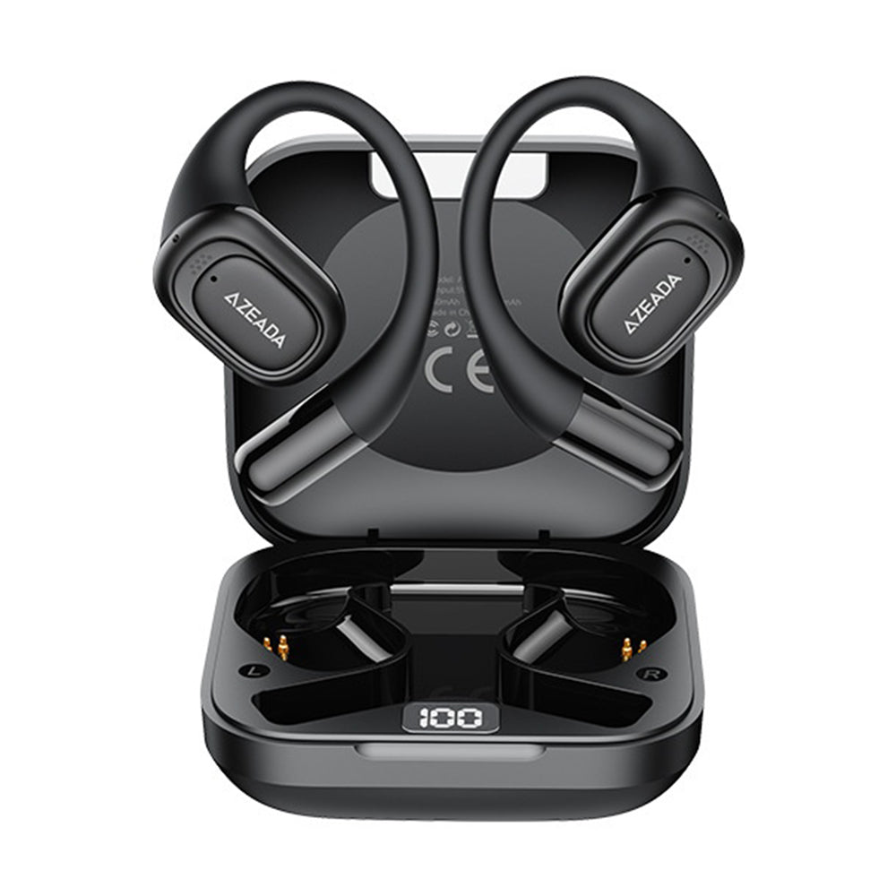 AZEADA AZ-BT15 ENC Noise Cancelling Ear Hook Wireless Bluetooth-compatible Earbuds OWS Air Conduction Earbuds