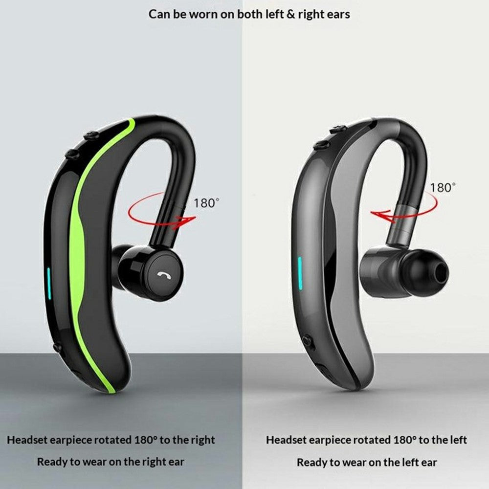 F600 Wireless Bluetooth-compatible Ear Hook Earphone 200H Standby 18H Call Time Hands-free Driving Business Sports Headphone