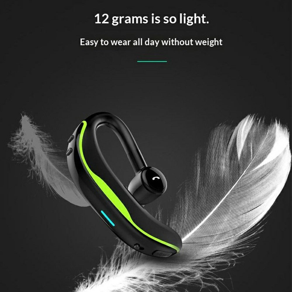 F600 Wireless Bluetooth-compatible Ear Hook Earphone 200H Standby 18H Call Time Hands-free Driving Business Sports Headphone