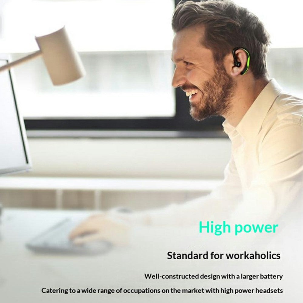 F600 Wireless Bluetooth-compatible Ear Hook Earphone 200H Standby 18H Call Time Hands-free Driving Business Sports Headphone