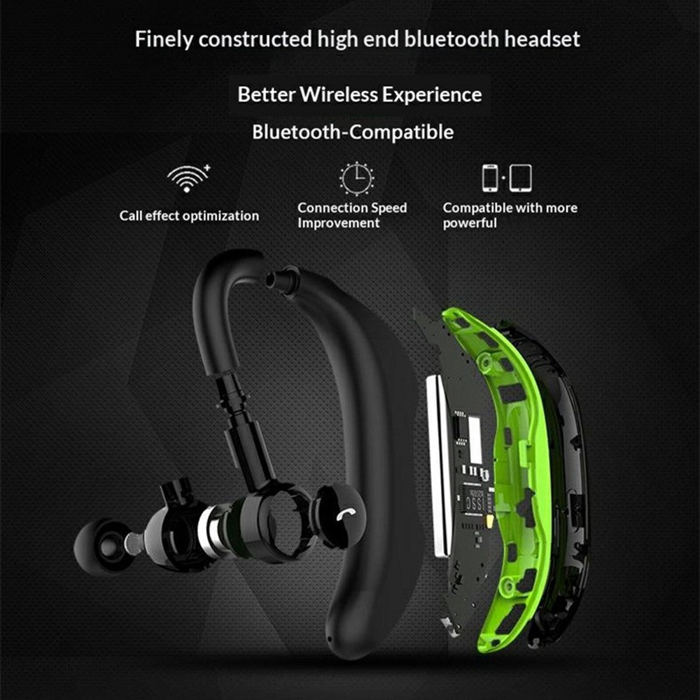 F600 Wireless Bluetooth-compatible Ear Hook Earphone 200H Standby 18H Call Time Hands-free Driving Business Sports Headphone
