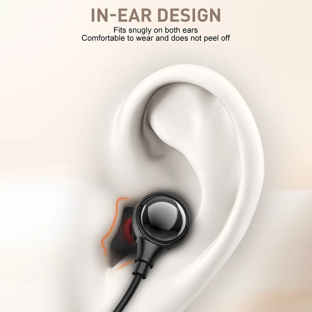 LDNIO N02 Neckband Bluetooth-compatible 5.3 Semi-In-Ear Earphones 10mm Driver 200mAh 16H Playtime Headset for Sports